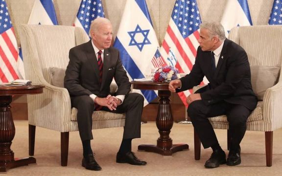 جو بایدن خطاب به یائیر لاپید: ما هرگز دست اسرائیل را در مقابل ایران نخواهیم بست