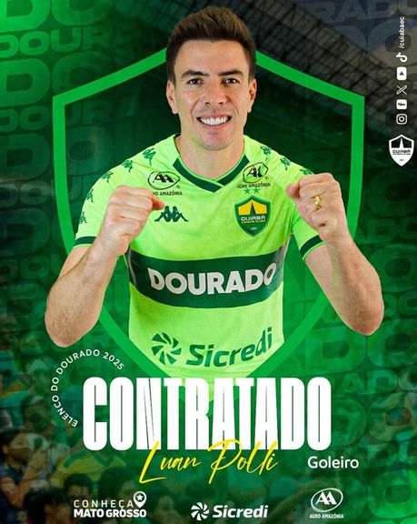 لوان پولی، گلر پیشین نساجی، به کویابا در سری B برزیل پیوست