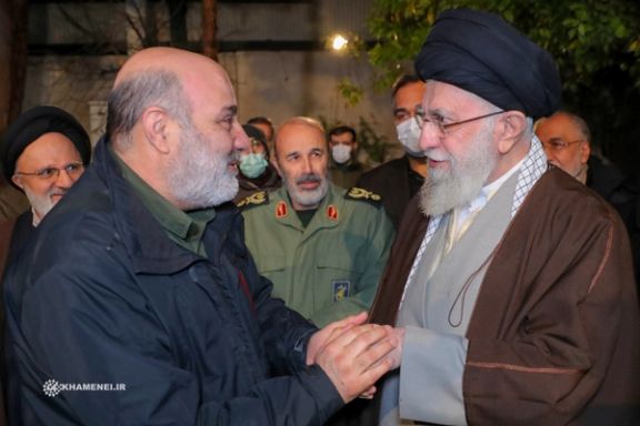 Iran’s Supreme Leader Ali Khamenei (right) and IRGC Quds force general Mohammad Reza Zahedi