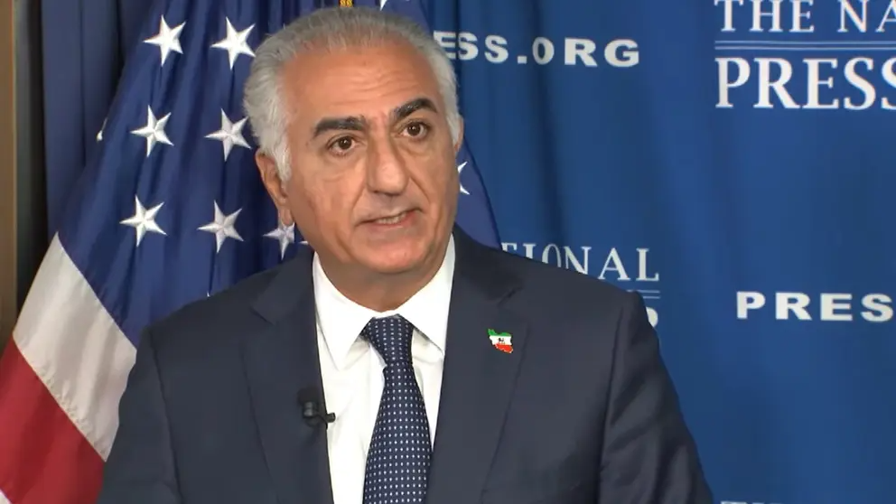 Iranian Exiled Crown Prince Reza Pahlavi, speaking on January 28 at a National Press Club Newsmakers event on the need for freedom, democracy and human rights for the Iranian people.