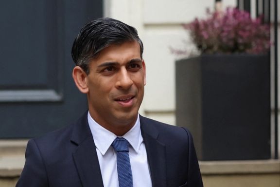 Britain’s Prime Minister Rishi Sunak leaves his campaign headquarters after addressing his supporters, in London, Britain, May 5, 2023.