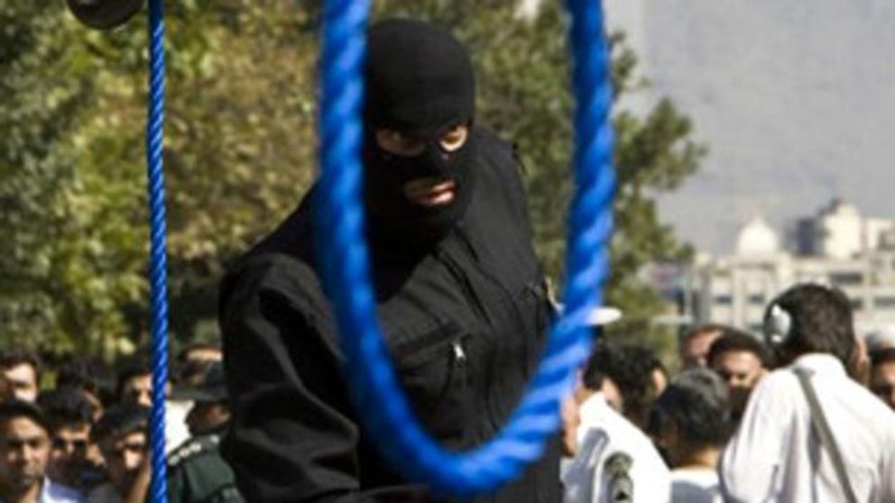 A public hanging in Iran. Undated