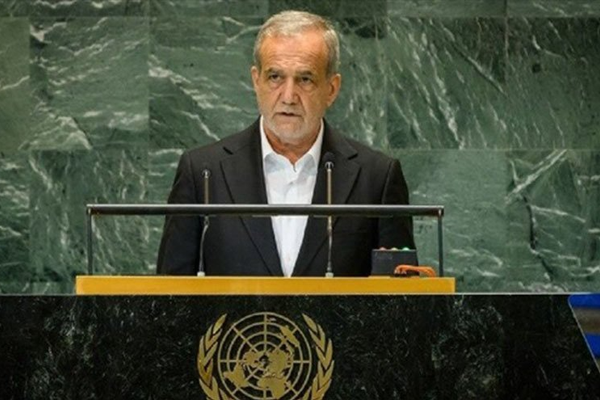 بزشكيان في الأمم المتحدة: إيرن لم ولن تسعى لصنع قنبلة نووية