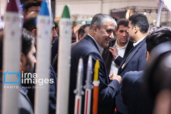 The head of Iran's Atomic Energy Organization, Mohammad Eslami, during an event in Tehran (December 2024)