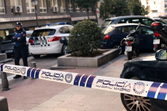 Police work at the site where Alejo Vidal-Quadras, former head of Spain's People's Party in the Catalonia region, was shot in the face, in Madrid, Spain, November 9, 2023.