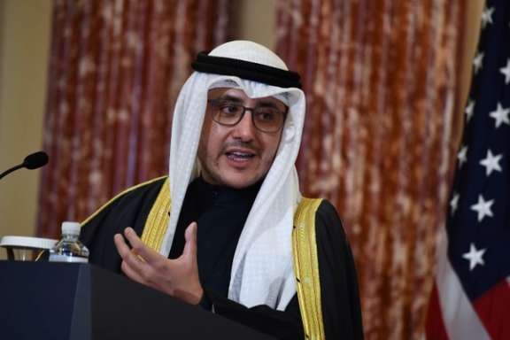 Kuwaiti Foreign Minister Sheikh Ahmed Nasser Al-Mohammed Al-Sabah.