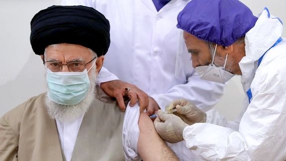 Khamenei said to be receiving an Iranian Covid vaccine. Undated