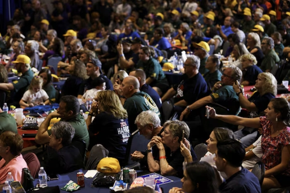 تجمع انتخاباتی روز کارگر حامیان کامالا هریس