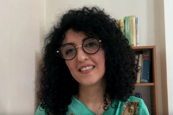 Narges Mohammadi, a long time human rights defender and political prisoner in Iran.
