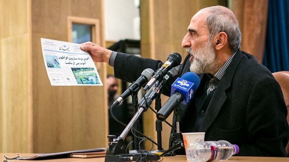 The firebrand chief editor of Kayhan daily in Tehran, Hossein Shariatmadari. File phot