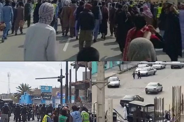 مسيرة زاهدان للجمعة الـ22 على التوالي.. واعتقالات عنيفة للمتظاهرين
