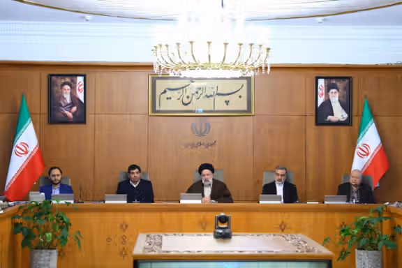 A cabinet meeting of the Raisi administration