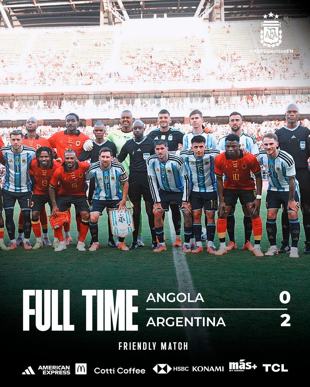 آنگولا ۰-۲ آرژانتین؛ لیونل مسی تمام‌نشدنی در ۳۸ سالگی هم می‌درخشد