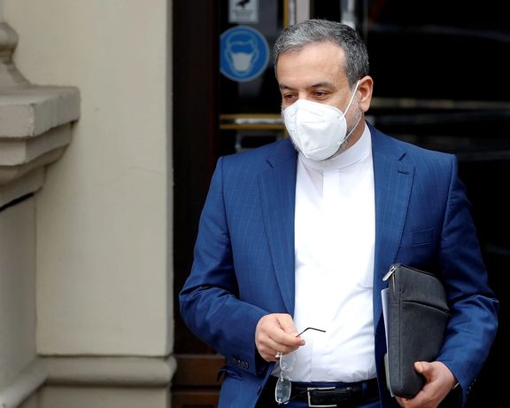 Abbas Araqchi seen during nuclear talks in Vienna in May 2021