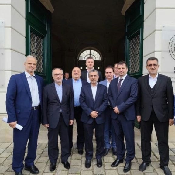 Ahmadinejad at the National University of Public Service (NKE) in Hungary