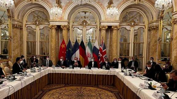 A session of Iran nuclear talks in Vienna on December 9, 2021