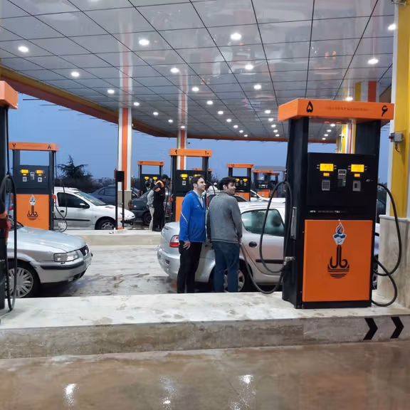 A gas station in Iran's capital Tehran.