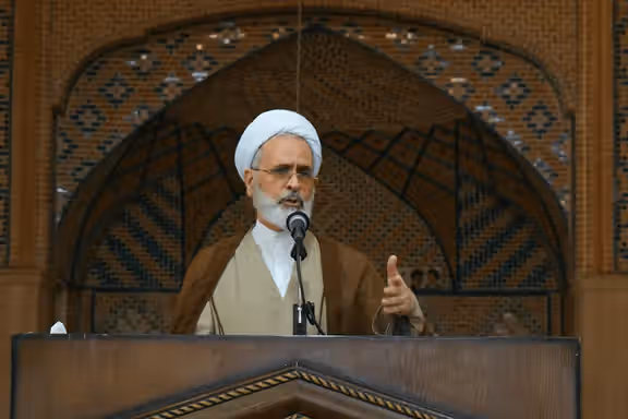Alireza Arafi speaks at an event in Qom, Iran, in this undated file photo