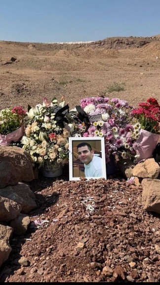 Kourosh Keyvani's grave site in Khavaran