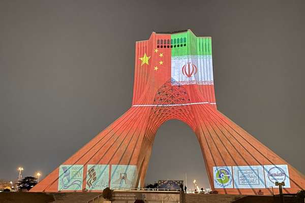Not Everyone Sees Friendship In Iran’s Display Of Chinese Flag