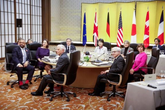 A working dinner G7 ministerial meetings in Tokyo, Japan, November 7, 2023