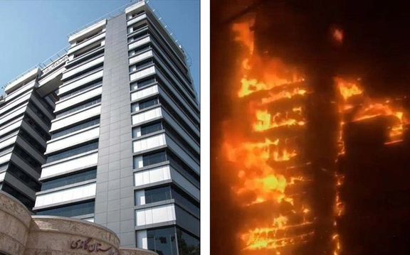 آتشسوزی گسترده در بیمارستان گاندی تهران؛ وزارت بهداشت: علت مشخص نیست