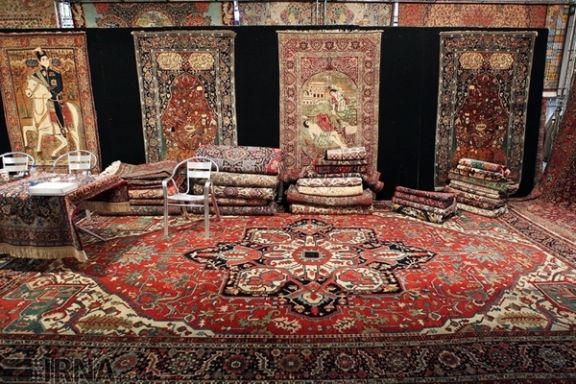 An exhibition of Iranian handwoven carpets