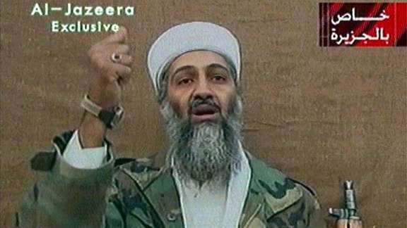 A screen grab from an Al Jazeera video in November 2001