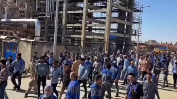 A protest by Iranian workers