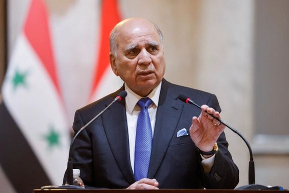 Iraqi Foreign Minister Fuad Hussein, June 2023.