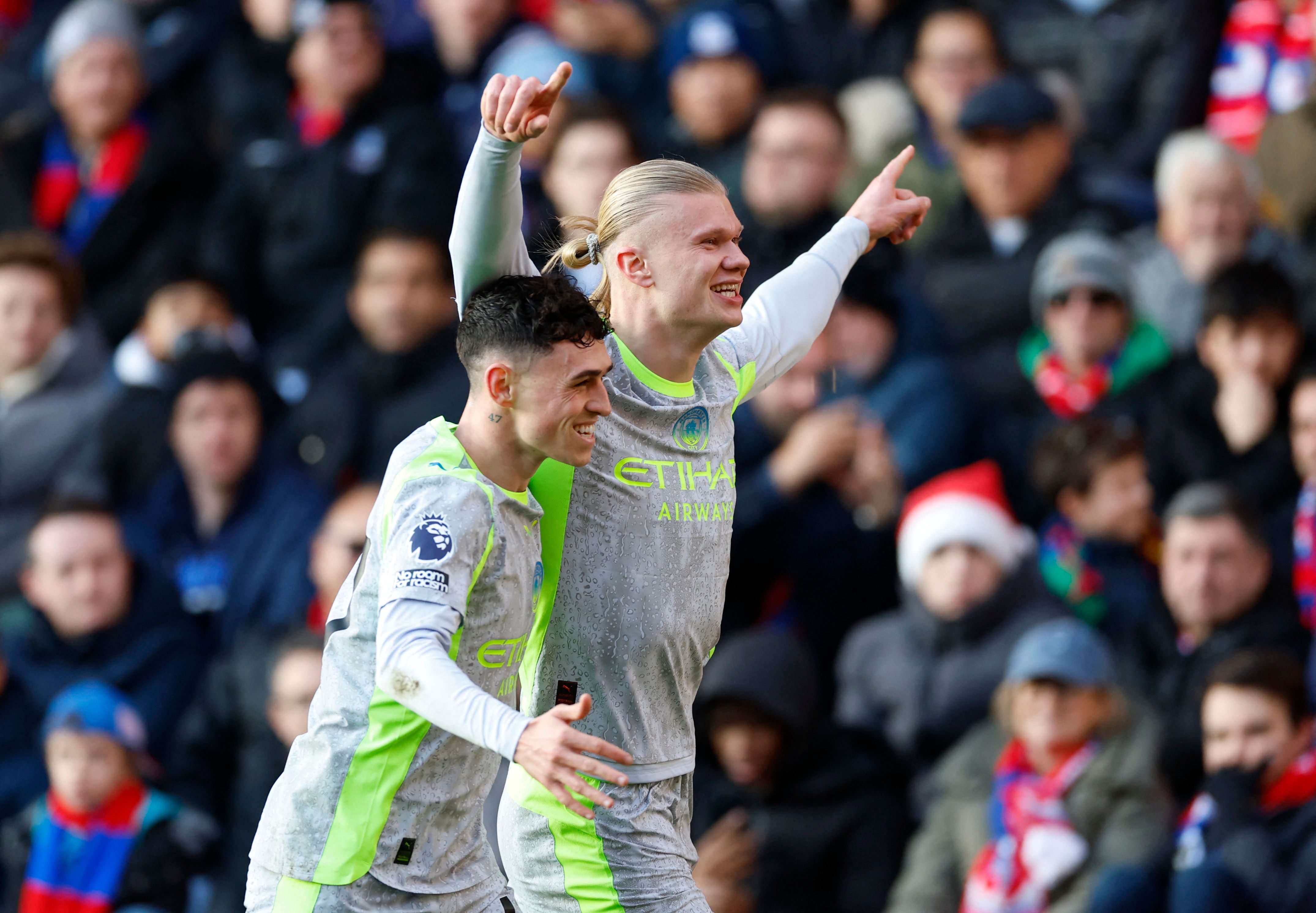 کریستال‌پالاس ۰-۳ منچسترسیتی؛ ادامه تعقیب و گریز سیتی و آرسنال با درخشش هالند