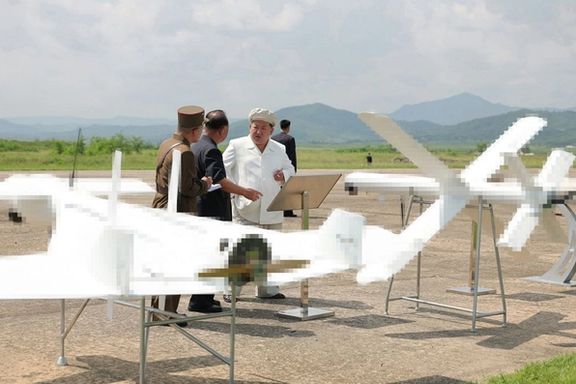 North Korean leader stands next to the drones that are very similar to Iranian-made UAVs, 26 August 2024