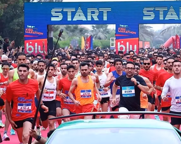 کافه دامون، نقطه شروع و پایان ماراتن کیش، پلمب شد