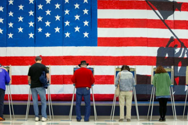 People voting in the US election