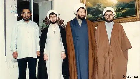 Several of Iran’s prosecutors in the 1980s (from left) Asadollah Lajevardi, Hossein-Ali Nayeri, Ali Razini, and Ali Mobashsheri