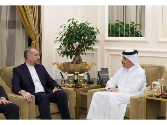 Iranian FM Amir-Abdollahian holding talks in Qatar in October 2023