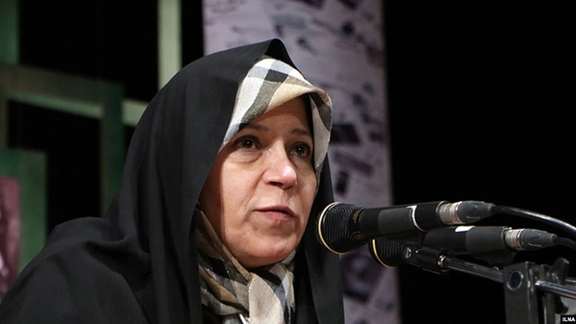 Faezeh Hashemi, daughter of Iran ex-president Akbar Hashemi Rafsanjani