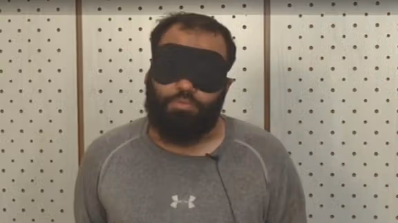 Photo published by Fars news reportedly showing one of the arrested ISIS agents