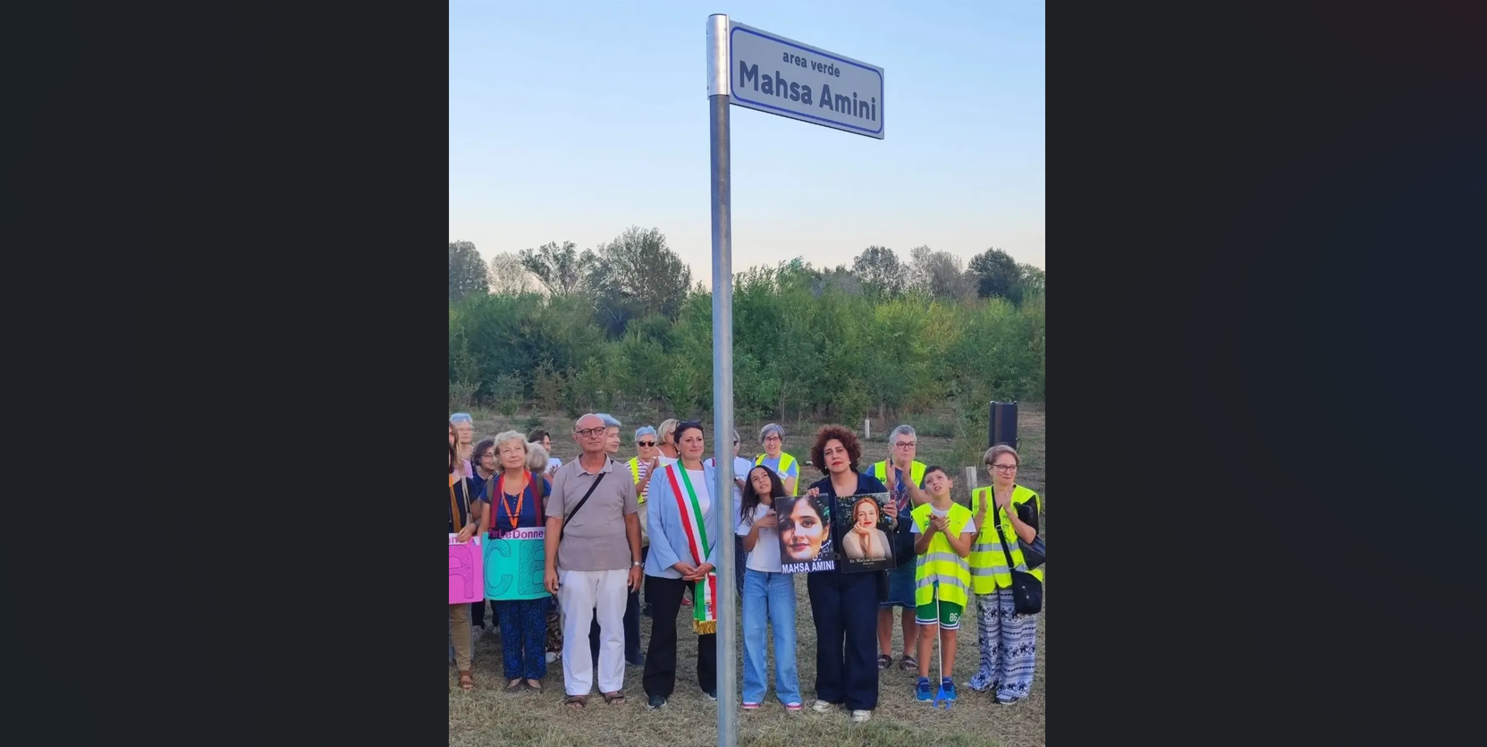 Italian city dedicates riverside green space to Mahsa Amini