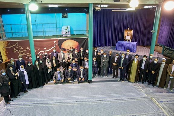 Reformist politicians during an event in Tehran