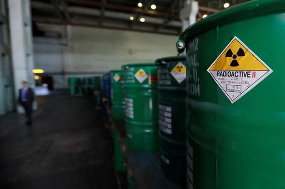 Barrels with uranium oxide (file photo)