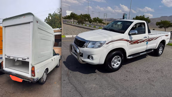 Photos published by Iranian state media allegedly show vehicles used for transporting drones in Iran.