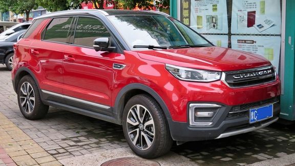 A 2017 Changan CS55 photographed in Henan province, China