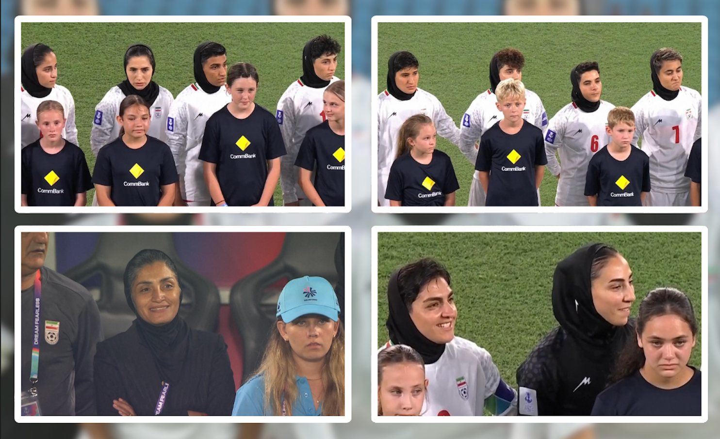 در نخستین رویداد پس از آغاز جنگ؛ تیم ملی فوتبال زنان ایران سرود جمهوری اسلامی را نخواند