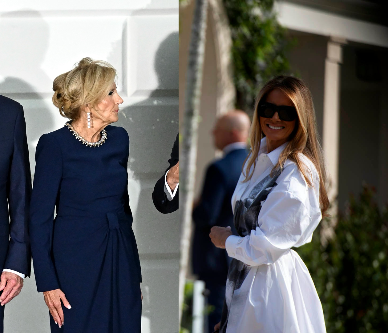 جیل بایدن، بانوی اول آمریکا، با ملانیا ترامپ، بانوی اول پیشین، تلفنی صحبت کرد