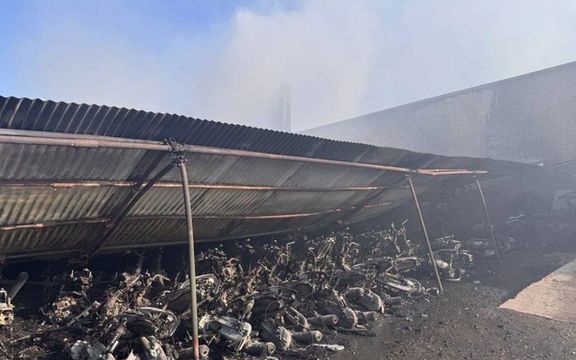 سازمان آتشنشانی مشهد: حریق در کارخانه موتورسیکلتسازی کشته یا مصدوم نداشت