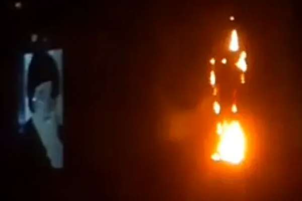Cleric In Iran Fuming Over Arson Attack On Khomeini’s Statue