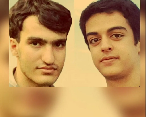 Amir Hossein Moradi (L) and Ali Younesi