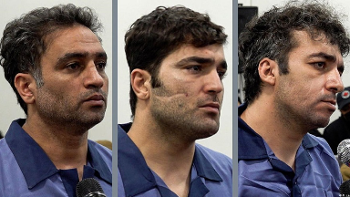 Majid Kazemi, Saleh Mirhashemi and Saeed Yaghoubi, who face execution after forced confessions