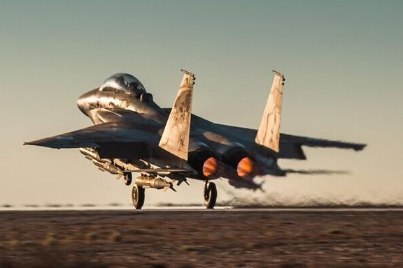یک هواپیماهی جنگنده اف-۱۵ نیروی هوایی اسرائیل